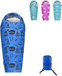 ANJ Outdoors 32F-59F Youth and Kids Sleeping Bag | Indoor/Outdoor Boys and Girls Sleeping Bag | Mummy Style, Lightweight Sleeping Bag for Kids