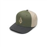 Volcom Men's Regular Full Stone Heather Xfit Hat, Wintermoss, L-XL