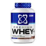 USN Whey+ Chocolate Protein Powder 2kg - Muscle Building & Recovery Protein Shakes with 4.8g BCAA Profile, Fast Absorption Formula and Delicious Flavour - 60 servings