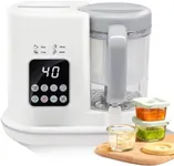 Abdtech Baby Food Maker Food Blender - 5 in 1 Homemade Food Processor with Auto-Cleaning Warming Steaming Blending - One Step Baby Food Steamer Puree Machine with Steam Basket&Spatula