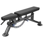 PowerMax Fitness GS-036 Super Bench, Adjustable And Foldable Gym, Decline & Flat, Capacity Fitness Gym Bench with Resistance Ropes For Home Workout