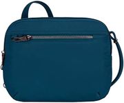 Travelon Women's Anti-Theft Tailored E/w Organizer Travel Purse, Peacock, One Size