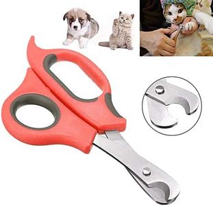 Sage Square Dog Nail Cutter Scissor Color Multicolor, Red Blu Blck - Premium Stainless Steel Clippers Safe and Effortless Nail Trimming for Large Dogs, Cats, Puppies,