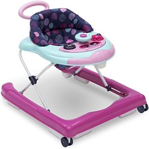 Delta Children First Exploration 2-in-1 Activity Walker - with Music, Removable Play Tray, Push Walker Mode, Machine-Washable, Orbit