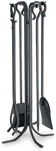 Pilgrim 18002 5 Piece Forged Hearth Tool Set - 33" Tall Black