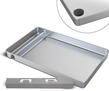 Reusable Litter Tray Compatible with Petsafe-Scoop Free Self-Cleaning Cat Litter Box Upgraded Clip-on Designed Waste Extender, Non Slip Rubber, Stainless Steel Never Absorb Odors & Easier to Clean