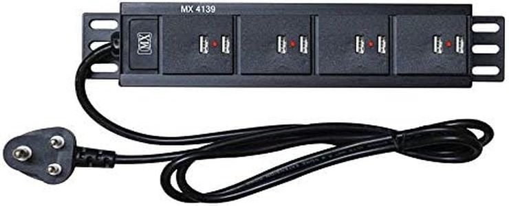 MX 8 Port USB Charger 8.4 Amp with LED Indicator Wall/Rack Mount : Cord Length 1.5 mtr (4139)