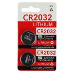 CR2032 Key Fob Remote Battery (2-Pack)