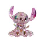 Enesco FACETS Disney Lilo and Stich Angel Figurine, 2.99 Inch, Pink