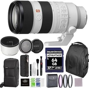 Sony FE 70-200mm F2.8 GM OSS II (SEL70200GM2) Full-Frame Telephoto Zoom G Master Lens Bundle with Backpack, 64GB SD Card, 3PC Filter Kit & More Accessories | 70-200mm Sony Lens