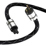 Tertullus Audiophile Power Cord Audio Power Cable HiFi Power Cord with US Connector Plug (1M / 3.28FT)