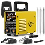 haxiaoer 205A Stick Welder 240V UK Plug - 2 in 1 MMA Lift TIG ARC Welder Machine Full Kit with Digital Smart LCD Display Inverter Arc Welding Machine, IGBT, 10 Welding Rods