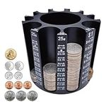 Coin Sorter Change Counter Pen Holder Coin organizer Coin Wrappers, Coin Counter Machine Coin holder Store 540pcs, Easy to Use & Accurate Used at Home & Office