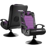 BraZen Pride Video Game Chairs for Kids Gaming with Speakers Bluetooth Chair Gaming Small Gaming Chair for Kids and Small Gaming Chair Rocker Gaming Chairs British - Purple Gaming Chair