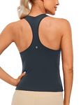 CRZ YOGA Butterluxe Racerback Gym Vest Top for Women Sleeveless Sport Tank Tops Summer Yoga Fitness Shirts Comfort Camisole True Navy 10