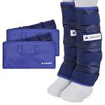 Navaris Horse Cooling Leg Wraps - Robust and Durable Ice Boots for Horses - Easy to Apply, Long Lasting, One Size Fits All - Similar to Horse Travel and Turnout Boots - 2 Pack
