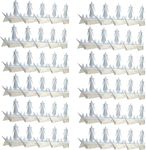 LEHUOJIA Anti Climb spikes12PCS (Large) Length 188" Exterior Wall Spike Intruder Deterrent Fence Wall Spike Squirrel Deterrent Fence Trim Deterrent Animal Thieves Intruder Full Hot Dipped Galvanized