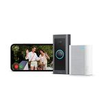 Ring Video Doorbell Wired + Chime by Amazon | Doorbell Security Camera, 1080p HD Video, Advanced Motion Detection, hardwired (existing doorbell wiring required) | 30-day free trial of Ring Protect