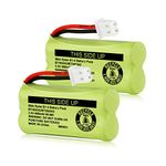 iMah BT183342/BT283342 2.4V 400mAh Ni-MH Battery Pack Compatible with AT&T VTech Cordless Phone Batteries BT166342/BT266342 BT162342/BT262342 2SN-AAA40H-S-X2, Pack of 2