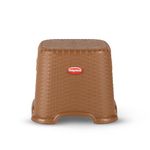 Nayasa Cane Patla Small | Durable Stool for Home | Light Weight Stool | Multipurpose Stool | Stool for Kitchen and Bathroom | Dark Brown