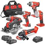 TOPEX 20V Power Tools 5 Piece Combo