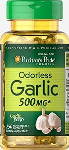 Puritan's Pride Odorless Garlic 500 Mg, 250 Softgels By Puritan's Pride, 250 Count