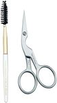 Tweezerman Stainless Brow Shaping Scissor and Brush