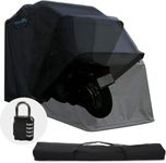 Quictent Heavy Duty Motorcycle Shelter Shed Cover Storage Garage Tent with TSA Code Lock & Carry Bag, Large Size