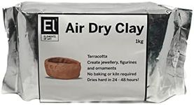 Elements of Art Air Dry Clay 1kg Terracotta Air Dry Clay, Sculpt, Model, Design, Easy to Use, Great for Art Projects!