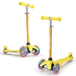 3 Wheel Scooters for Kids, Kick Scooter for Toddlers 3-8 Years Old, Boys and Girls Scooter with Light Up Wheels, Mini Scooter for Children