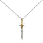 BEKECH Percy Movie Inspired Necklace Percy Fans Jewelry Sword Key Ring Gift Camp Half-blood Merchandise (Sword Necklace)