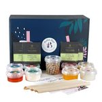 Coral Reef - Mixed Bubble Tea Kit (Serves 4) with 4 - Different Mixed Tea Flavours, 4 - Popping Boba & Jelly Toppings, Tapioca pearls bubble tea | Jasmine Green tea bags by Boba Bar London.