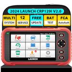 LAUNCH OBD2 Scanner CRP129I V2.0, Lifetime Free Online Update Scan Tool with 12 Reset ABS Bleeding/TPMS/Oil/EPB/SAS/BMS/Adblue/Headlamp/Throttle Reset, Injector Coding, Auto VIN, Battery Test