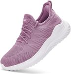 Akk Wide Width Shoes for Women Tennis Workout Walking Lightweight Athletic Sports Jogging Gym Sneakers Female Training Stylish Footwear for Ladies Purple Size 8.5 Wide