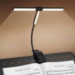 VINSPIRE Rechargeable Music Stand Light Clip On, LED Super Bright Piano Stand Light, 4 Color × 3 Brightness, USB-C Rechargeable, Perfect for The Piano, Sheet Music, Book Reading.