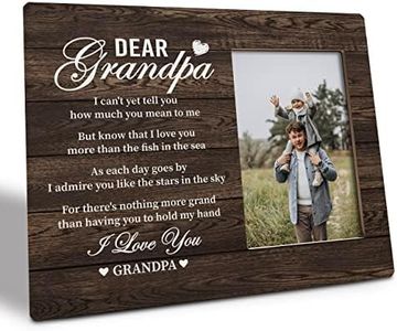 Grandpa Gift Picture Plaque Décor, Picture Framed Gift Wood Plaque Sign, Grandpa Picture Frame, Grandpa Picture Frame, Grandfather Birthday Gift, Christmas Gift, Father’s Day Gift to Grandpa