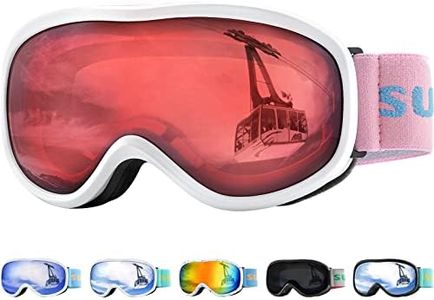 Supertrip Kids Ski Goggles, Anti-Fog Snow Snowboard Goggles for Kids Boys Grils Youth Age 5-15