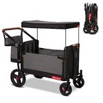 Radio Flyer Atlas Stroll N Wagon, Folding Wagon for 1+ Years - Gray