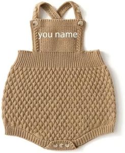 RESOOYO Baby Custom Name Knitted Sweater - Knitted Wool Blended, Personalized Fashion Clothing for Men and Women, Available in Multiple Colors for 1-3 Year Old Children