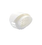 TYGERIX® Coaxial Wall Terminal for Intake and Exhaust Boilers 60/100 mm | White Polypropylene | Air Intake and Evacuation of Fume Condensing Boiler | Thicker More Resistance