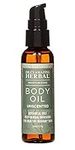 Unscented Body Oil Travel Size with Pump, Fragrance Free Massage Oil, Moisturizing Body Oils for Men and Women, Grapeseed Oil for Skin, Jojoba & Apricot with Calendula, Ora’s Amazing Herbal