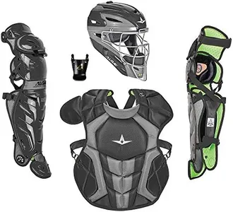 All-Star S7 Axis for Ages 9-12, 14.5" - Baseball Catching Equipment Kit, Meets NOCSAE Standard - Black