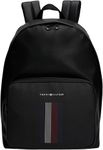 Tommy Hilfiger Men TH FOUNDATION DOME BACKPACK, Black, One Size