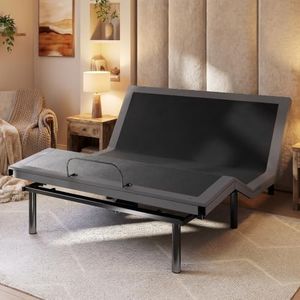 DUMOS Adjustable Bed Frame Queen, Ergonomic Frame with Wireless Remote, Head & Foot Incline, Zero Gravity & 750 LBS Support, 2 USB Ports, Electric Bed Base, Easy Assembly