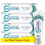 Sensodyne Pronamel Toothpaste Mineral Boost, Toothpaste Multipack for Acid Weakened Enamel Repair, Refreshing Peppermint, 4 x 75 ml