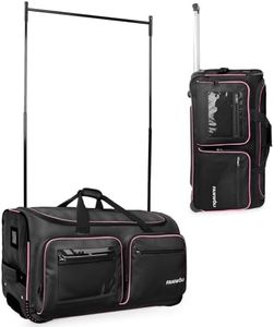 Fanwoli 23" Dance Bag with Garment Rack | Upgraded Stable System & Fabric | More Lightweight & Wear-Resistant | Ideal Competition Rolling Duffle Bag