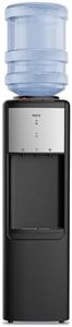 VECYS Hot and Cold Top Load Water Cooler Dispenser, 3 or 5 Gallon with Child Safety Lock, Built-in Refrigerating Compressor and 304 Stainless Steel Water Tank