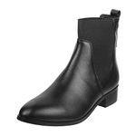 Metro Women Faux Leather Black Fashion Party Boots UK/4 EU/37 (31-84)