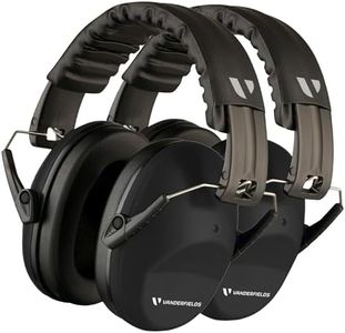 Vanderfields Hearing Protection Headphones 20dB Noise Reduction, Noise Cancelling Ear Muffs for Adults-Passive Ear Protection for Shooting Range, Fireworks, Construction, Lawn Mowing Safety Ear Muffs