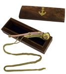 Boatswains Whistle or Bosun Pipe: Nautical Collection (1, Brass)